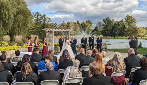 Wedding ceremony in progress